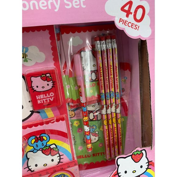 Hello Kitty by Sanrio Stationary Set 40 Pieces with Poster Included NIB - Picture 3 of 12